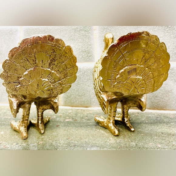Set of 2 metal turkey figures- Thanksgiving Decor - Picture 4 of 5
